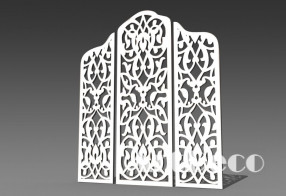 Резная 3D Ширма W11